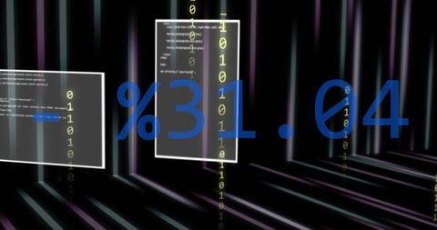 Futuristic Data Stream with Coding Elements and Percentage - Download Free Stock Images Pikwizard.com