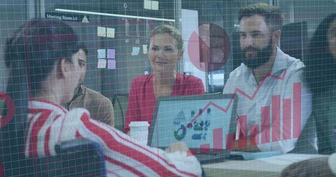 Diverse Business Team Analyzing Financial Data Concepts