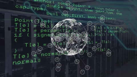 Global Network Animation with Financial Data and Servers