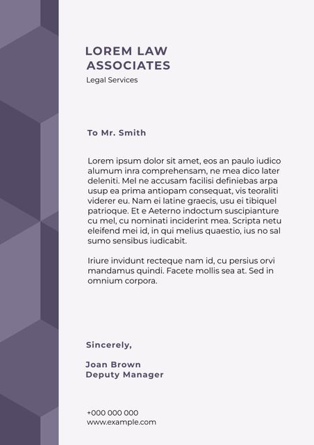 Professional Business Correspondence Template with Geometric Design - Download Free Stock Templates Pikwizard.com