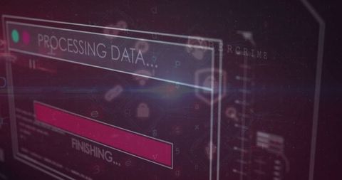 Data Processing Visualization with Digital Interface Background - Download Free Stock Images Pikwizard.com
