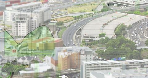 Modern Financial Data Overlay on Urban Landscape - Download Free Stock Images Pikwizard.com