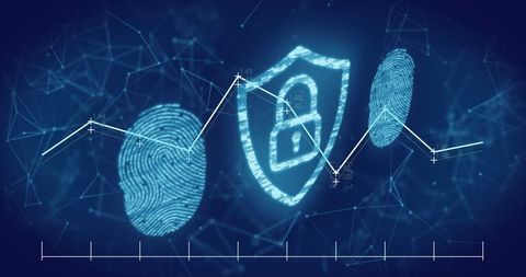 Biometric security with data analysis graph