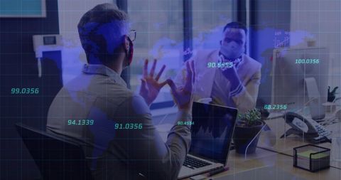 Business Professionals Analyzing Data in Modern Office - Download Free Stock Images Pikwizard.com