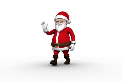 transparent santa claus waving isolated vector illustration christmas - Download Free Stock Videos Pikwizard.com