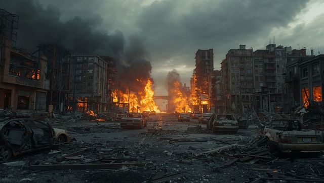 Apocalyptic Urban Destruction with Blazing Inferno