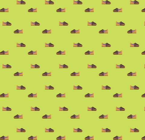 seamless shoe pattern on green and transparent vector background - Download Free Stock Videos Pikwizard.com