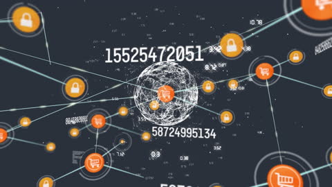 Digital Network and Cybersecurity Concept in a Virtual World