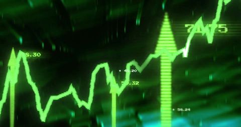 Digital Financial Analysis with Glowing Green Charts - Download Free Stock Images Pikwizard.com
