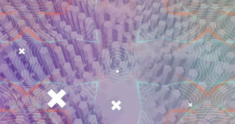 Abstract 3D Render Data Processing with Geometric Patterns - Download Free Stock Images Pikwizard.com