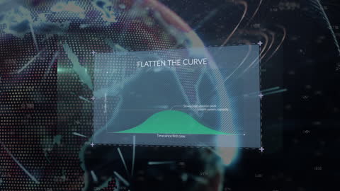 Digital Globe Animation with Financial Data Overlay