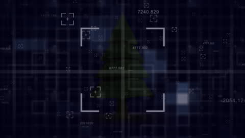 Animating Glitch Effect with Data over Cityscape Background