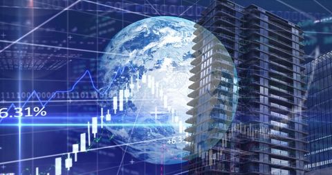 digital financial data and global economy concept - Download Free Stock Images Pikwizard.com