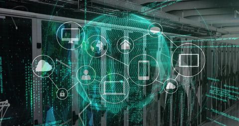 Global Network Data Interfaces Connecting Modern Technology - Download Free Stock Images Pikwizard.com