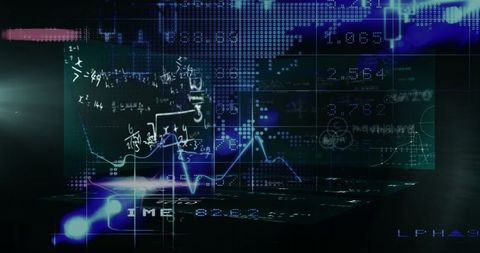 Abstract Data Processing and Data Analytics on Screens Layer - Download Free Stock Images Pikwizard.com