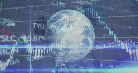 Global Connectivity in Data and Financial Markets Conceptual Design - Download Free Stock Images Pikwizard.com
