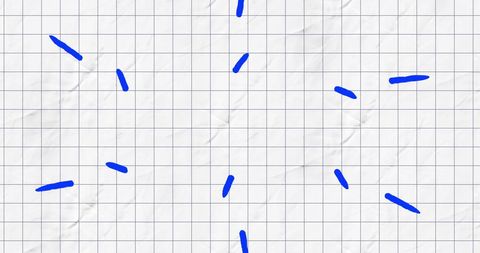 Six Blue Arrows Pointing Inwards on White Grid Background - Download Free Stock Images Pikwizard.com