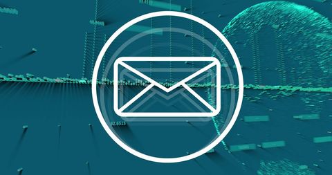 futuristic email icon with digital data visualization globe - Download Free Stock Images Pikwizard.com