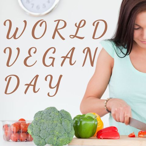 woman prepares fresh vegetables for world vegan day - Download Free Stock Templates Pikwizard.com