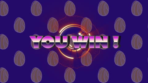 Colorful You Win Graphic with Scanning Scope