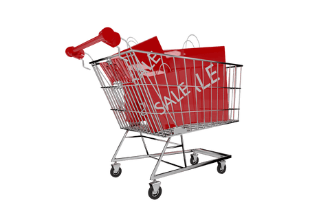 shopping trolley with sale bags on transparent background - Download Free Stock Videos Pikwizard.com