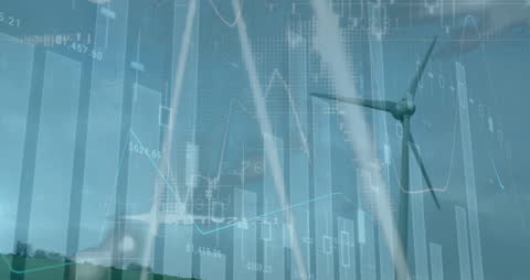 Digital Data Overlay with Wind Turbine and Business Analytics