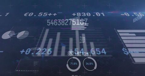 dynamic financial data and statistical analysis in digital space - Download Free Stock Images Pikwizard.com
