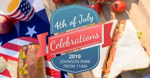 4th of july picnic celebration with patriotic decor - Download Free Stock Templates Pikwizard.com