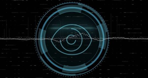 Digital interface with cybersecurity scope over dark grid