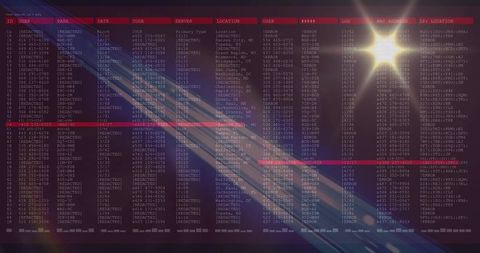 Futuristic cybersecurity interface with encrypted data flow