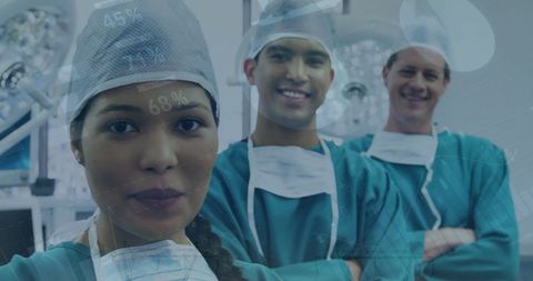 Diverse Multicultural Surgeons Collaborative Teamwork