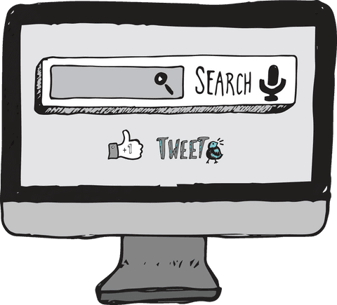Digital Computer with Search Bar on Transparent Background - Download Free Stock Videos Pikwizard.com