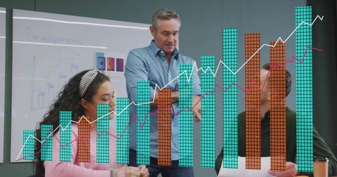 Financial Strategy Workshop with Data Projections Overlay