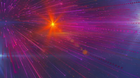 Dynamic Abstract Light Trails and Glowing Spots Animation