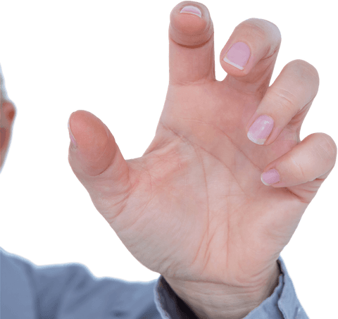 transparent background with hand in grasping gesture - Download Free Stock Videos Pikwizard.com