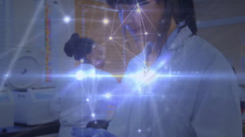 Technological Connections in Scientific Research Lab