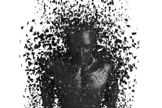 Pixelated Transparent 3D Human Disintegrating - Download Free Stock Videos Pikwizard.com