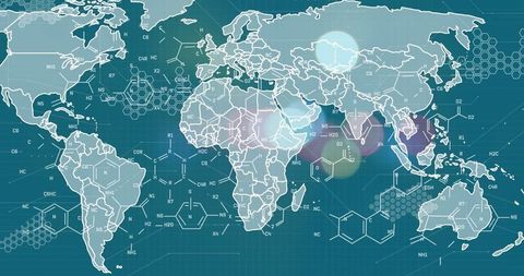 Global Integration of Science, Technology and Economics - Download Free Stock Images Pikwizard.com