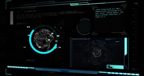 Futuristic Digital Interface with Global Concept Display - Download Free Stock Images Pikwizard.com