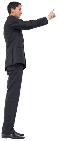 Biracial Businessman Pointing Gesture Transparent Background - Download Free Stock Videos Pikwizard.com