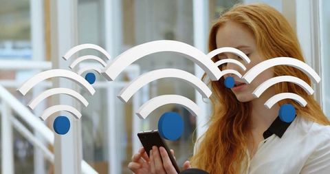 Modern commuter engaging with smartphone technology and connectivity