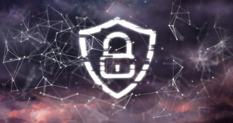 Secure Data Concept with Digital Padlock and Network Connections - Download Free Stock Images Pikwizard.com