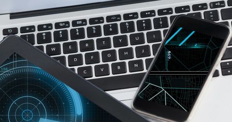 Digital Dashboard Showing Data Processing on Multiple Devices - Download Free Stock Images Pikwizard.com