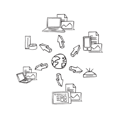 Global Connectivity of Digital Devices on Transparent Background - Download Free Stock Videos Pikwizard.com