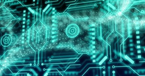 Digital Circuitry Concept with Data Visualization Design - Download Free Stock Images Pikwizard.com
