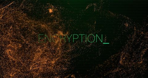 encryption concept with abstract digital particle art - Download Free Stock Images Pikwizard.com
