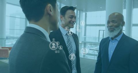 Diverse Business Professionals Networking with Digital Connections - Download Free Stock Images Pikwizard.com