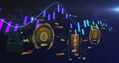 futuristic digital interface with scientific data - Download Free Stock Images Pikwizard.com