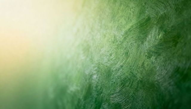Showing textured emerald green canvas with sweeping brush strokes and soft left gradient