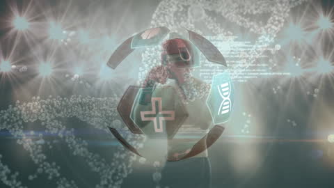 Futuristic Boxer Training with DNA Analysis Effects